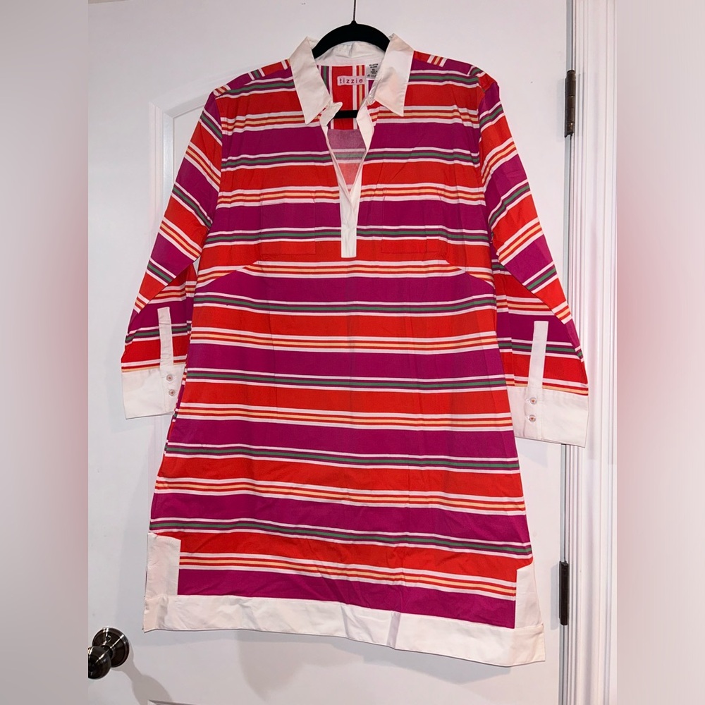 Tizzie Colorful Striped Mini Dress size XL